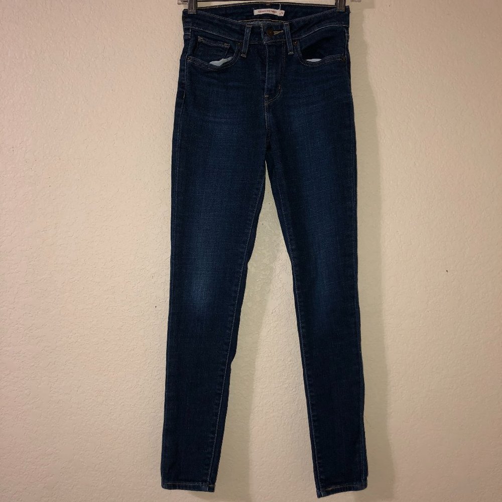 LEVI'S 721 High Rise Skinny Blue Jeans 24